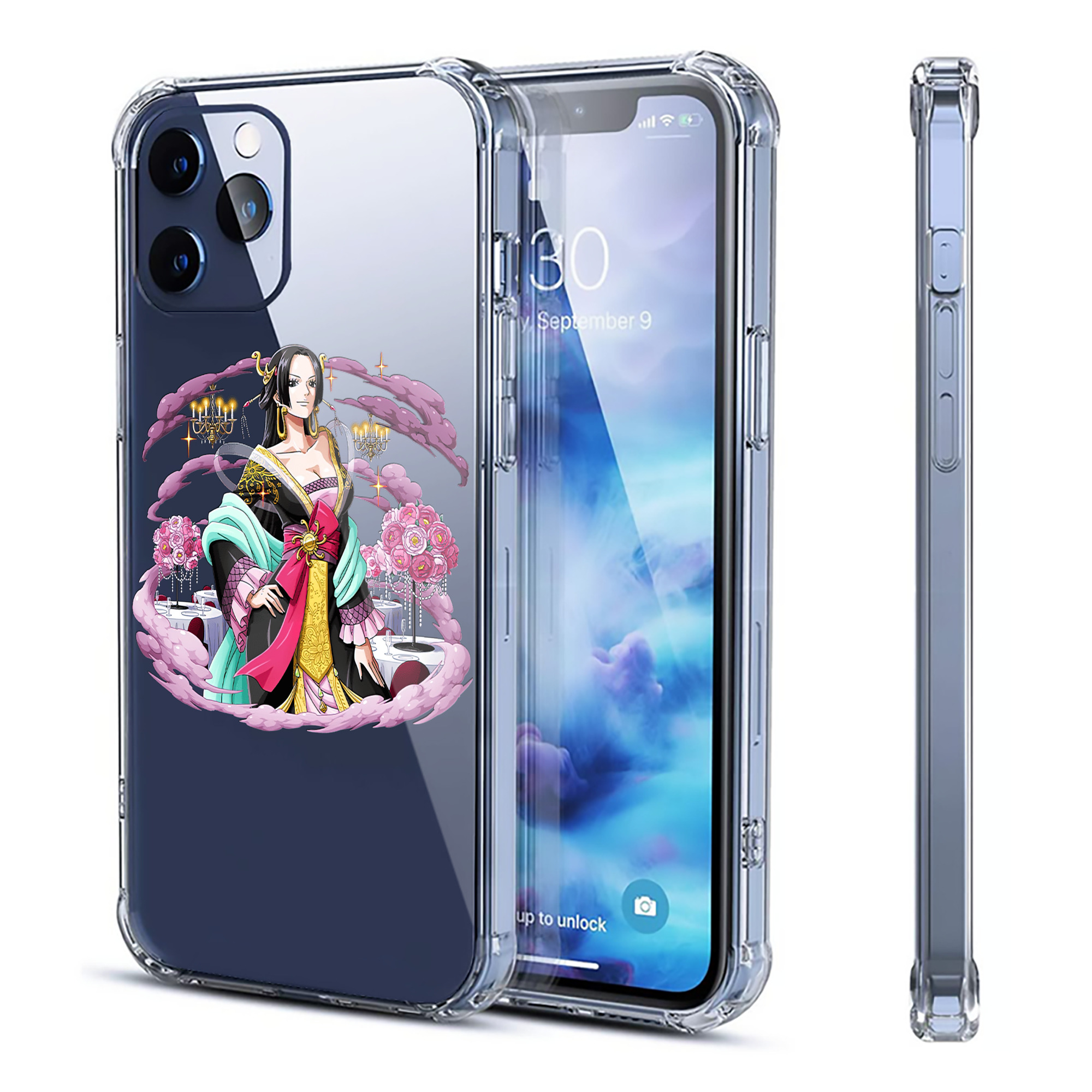 （画像用） ワンピース ボア・ハンコック ONE PIECE Boa·Hancock 【iPhone 12シリーズ対応】透明スマホケース（クリアソフトケース）